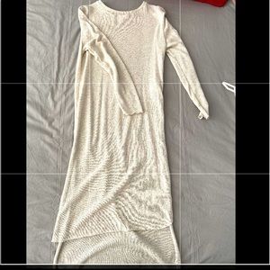 Small Beige Zara Long Sleeve Cover up- slitted